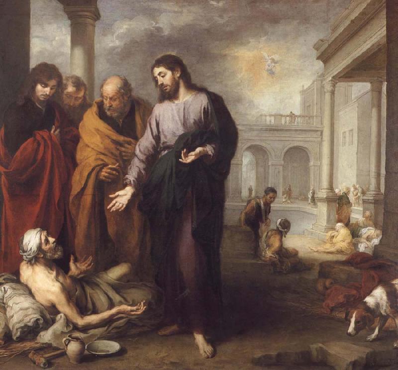 Bartolome Esteban Murillo Christ Healing the Paralytic at the Pool of Bethesda China oil painting art